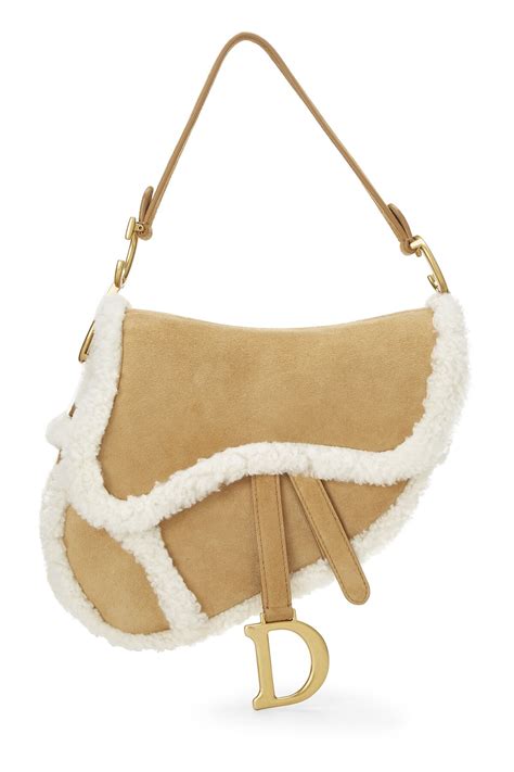 dior shearling saddle bag|Dior saddle bag price 2020.